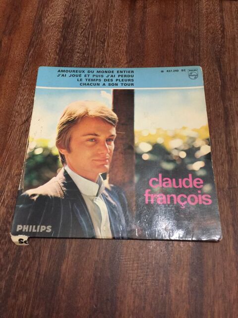 Vinyle 45 tours Claude Fran�ois   Amoureux du monde 5 Saleilles (66)