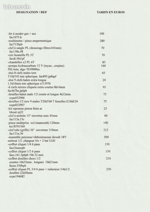 
Outillage 0 Remiremont (88)