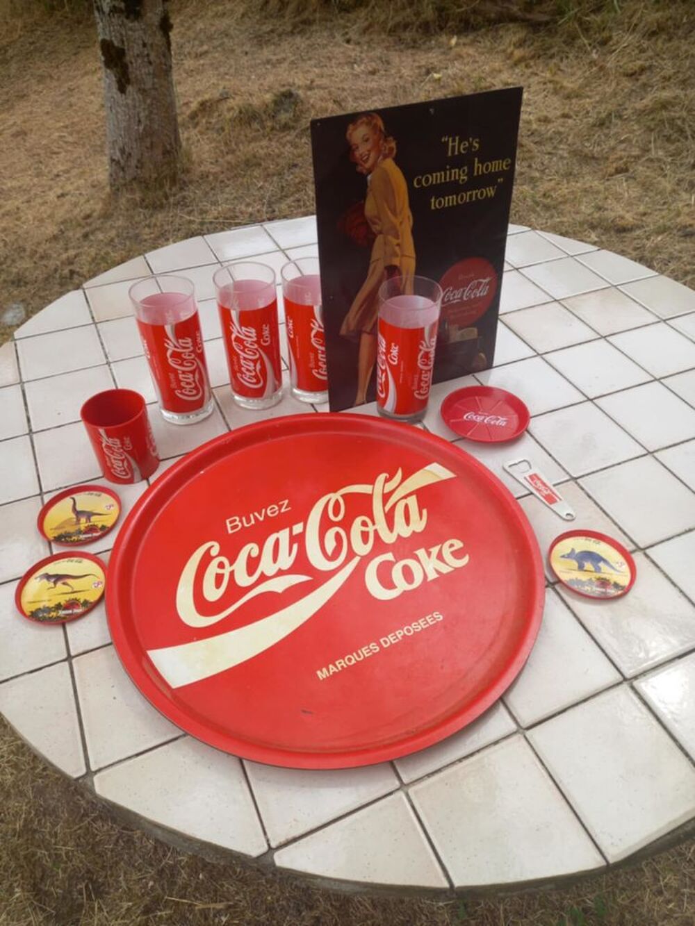 LOT COCA COLA D�coration