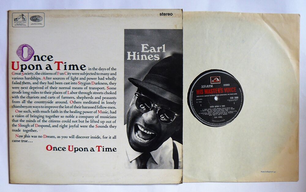 LP Earl HINES : Once upon a time - HMV CSD 35 - 1966 CD et vinyles