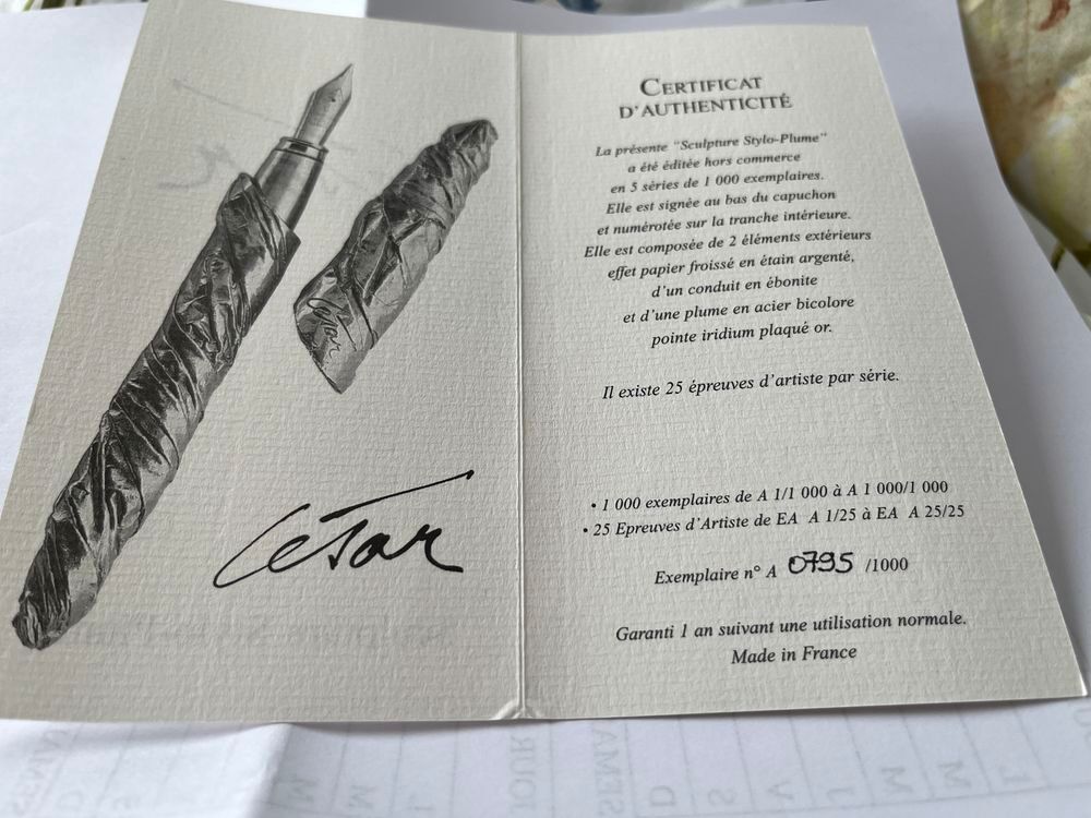 Stylo plume Cesar et stylo Tremois 