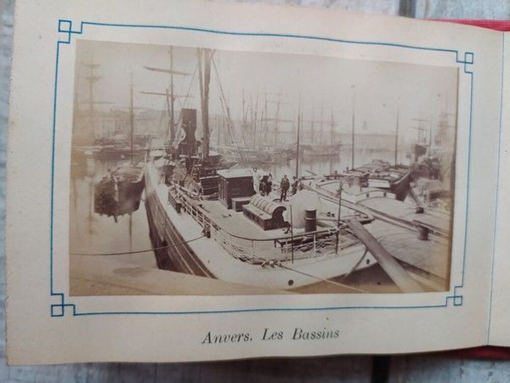 Anvers Album 12 Photographies Albumin&eacute;es XIX&egrave;me&nbsp; 
