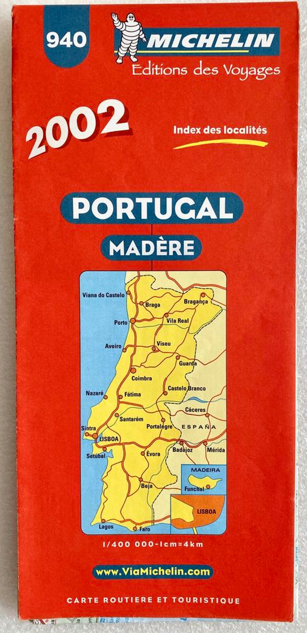 Carte Routi&egrave;re PORTUGAL MADERE N&deg; 940 MICHELIN Livres et BD