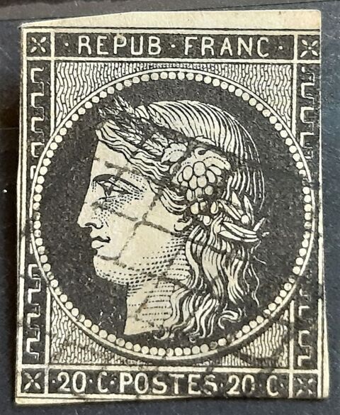 FRANCE - Timbre N3 grille - 1849 10 Floirac (33)