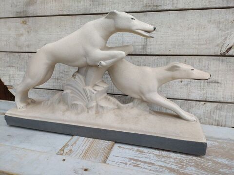 Charles Lemanceau Sculpture L�vriers C�ramique Art D�co
110 Loches (37)