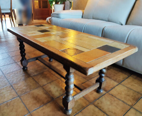 Table basse en bois et carrel� en pierre 15 Thimert-G�telles (28)