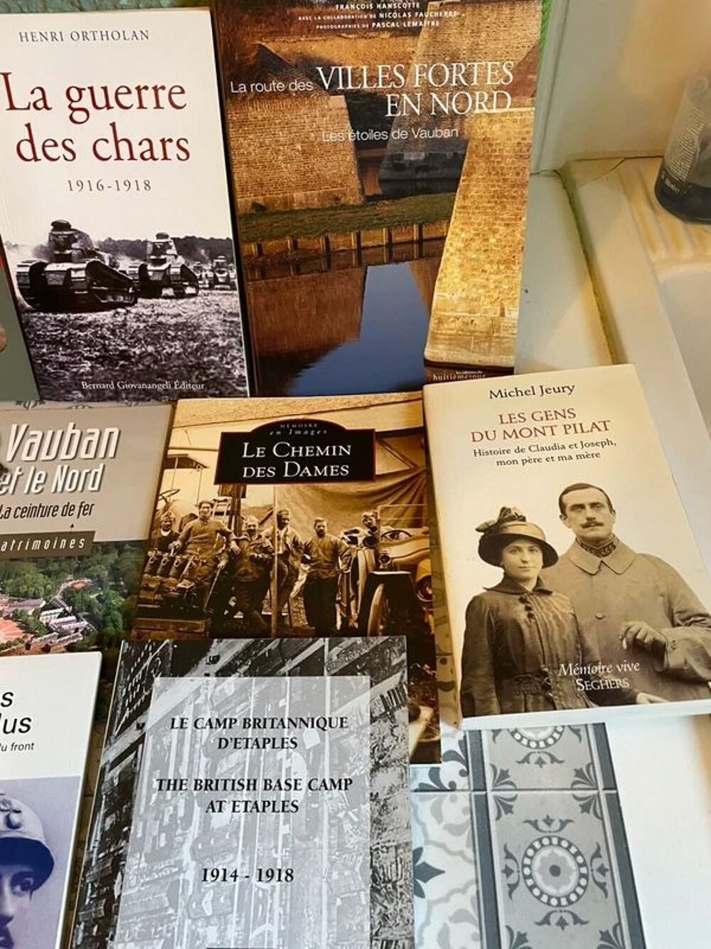 Grande guerre, fortification, guerre des chars poilus... Livres et BD