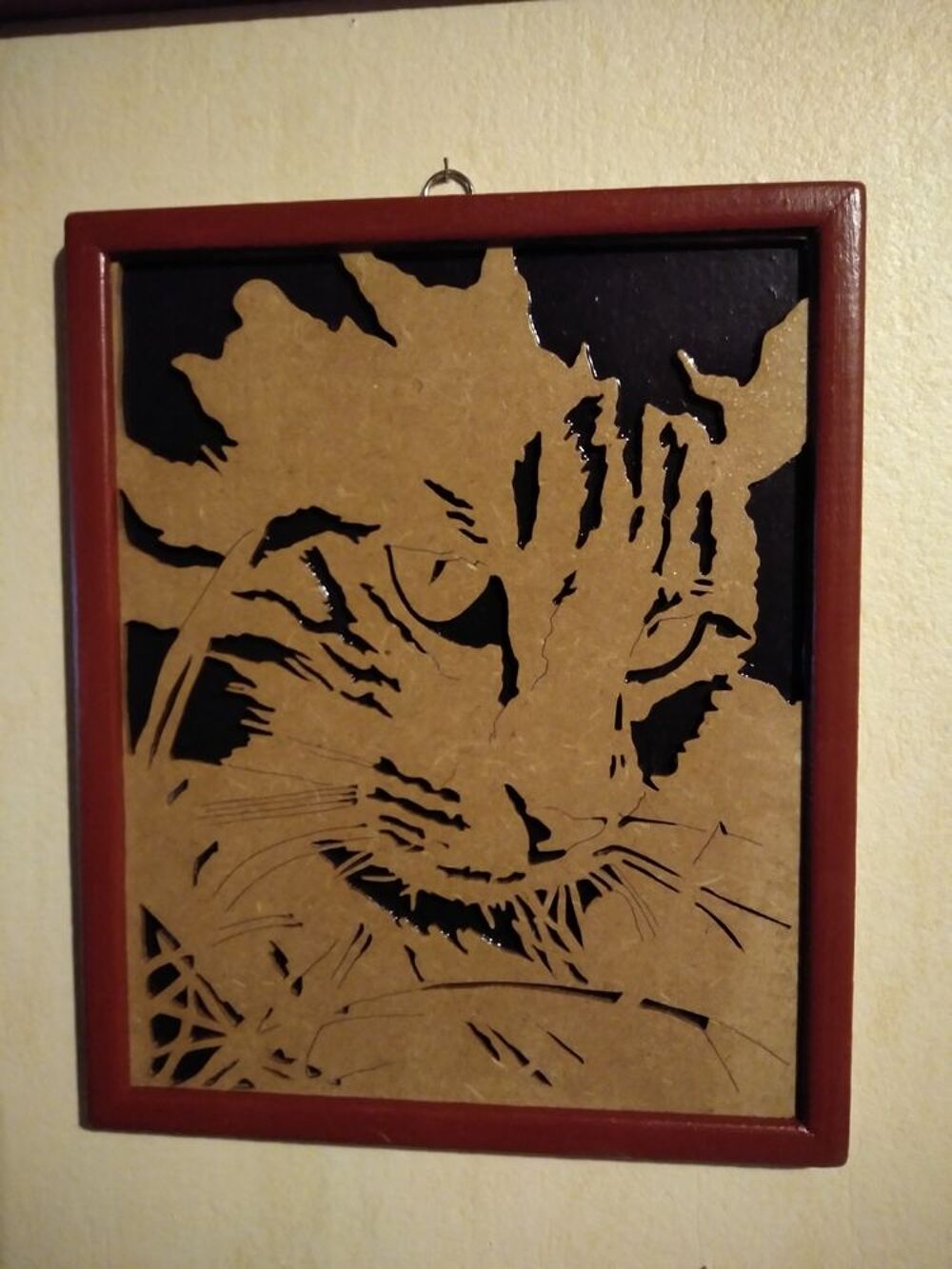 Portraits en bois chantourn&eacute; Décoration