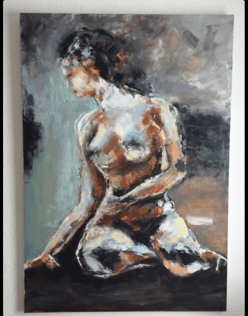 peinture &agrave; l'huile au couteau de Cathy Cauvin
116x81 Décoration