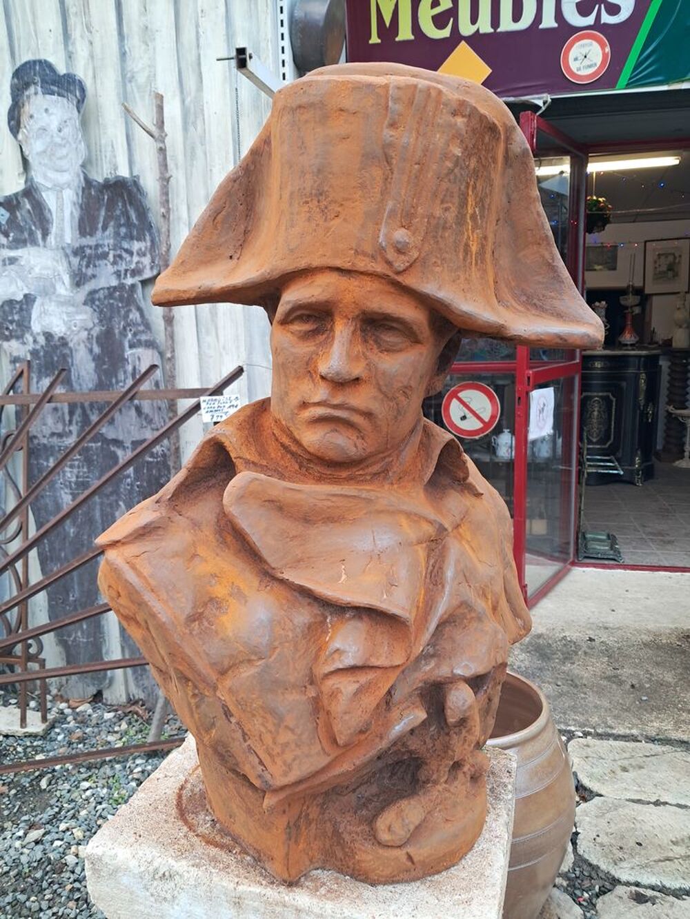 Statue, buste Napol&eacute;on en fonte Décoration