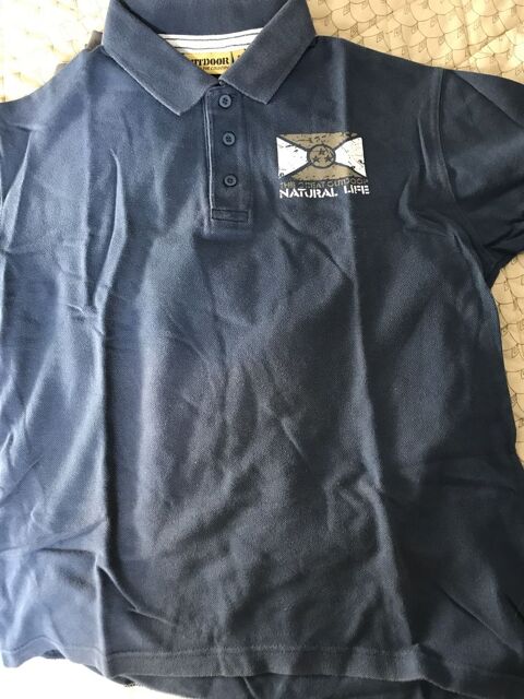 POLO BLEU/BLANC   OUTDOOR  Taille S 7 Saint-Genis-Laval (69)