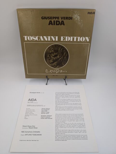 Coffret Vinyle 33 tours Guiseppe Verdi Aida Toscanini Edit.. 7 Vulbens (74)
