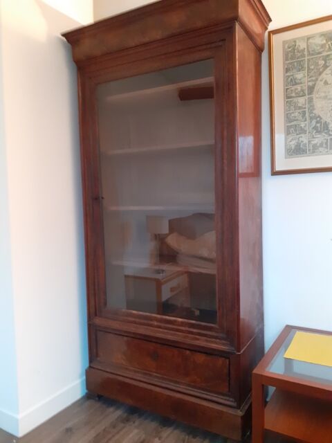 Armoire vitrine bois acajou avec tiroirs 30 Villiers-Saint-Frderic (78)