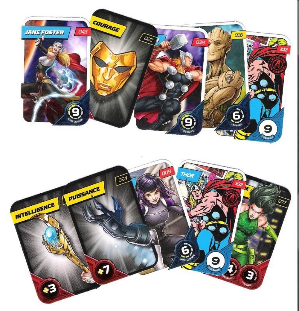 Cartes Marvel 2023 (lot de 10) 