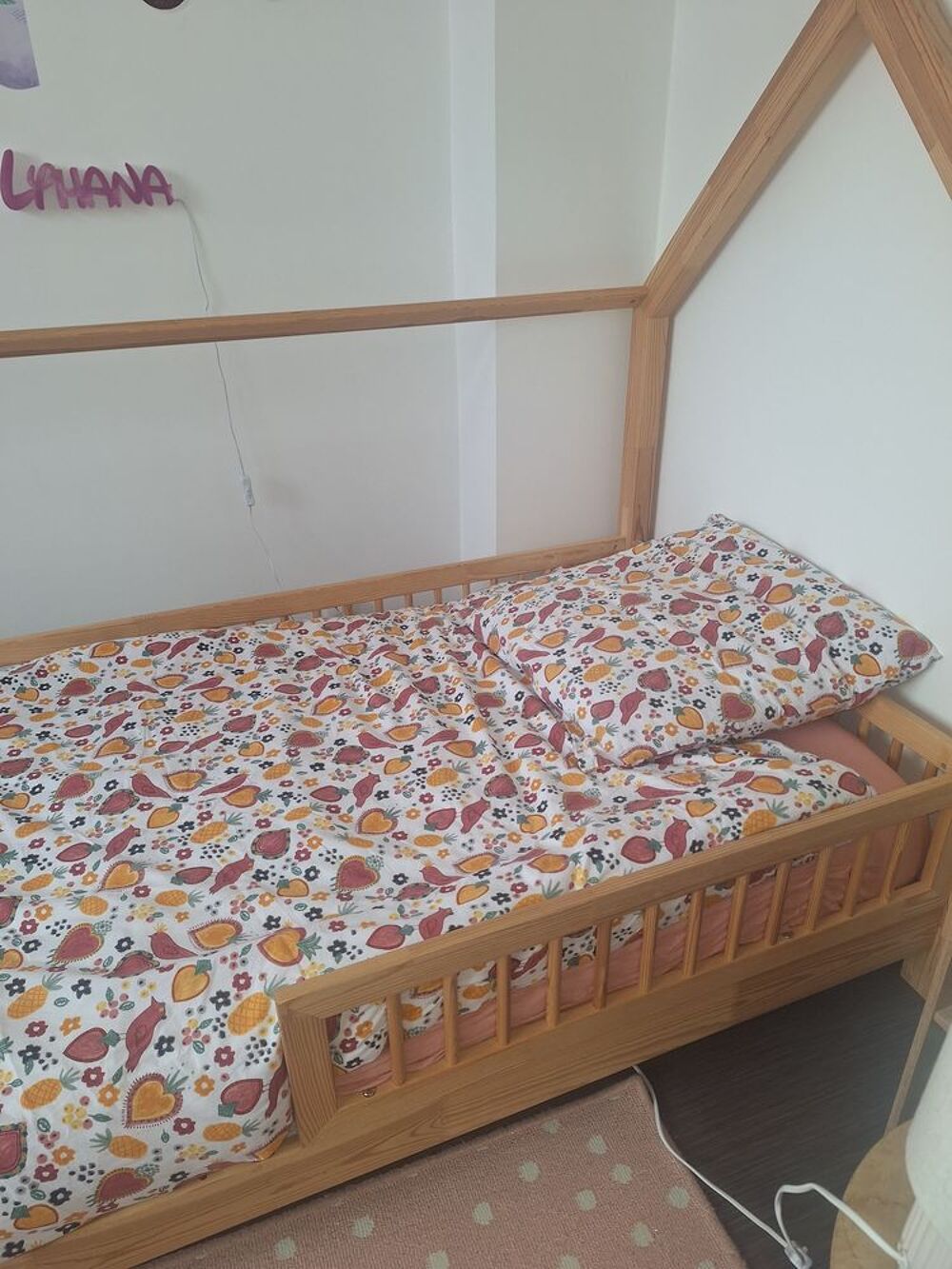 Lit cabane 90&times;190 avec matelas Mobilier enfants