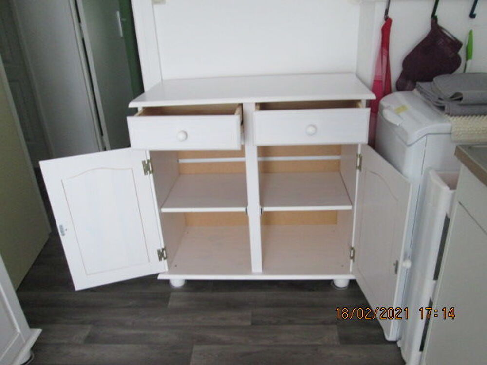 Bahut PIN MASSIF Blanc Meubles