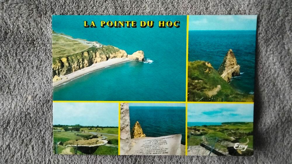Lot 6 cartes postales touristiques D&eacute;barquement Normandie 