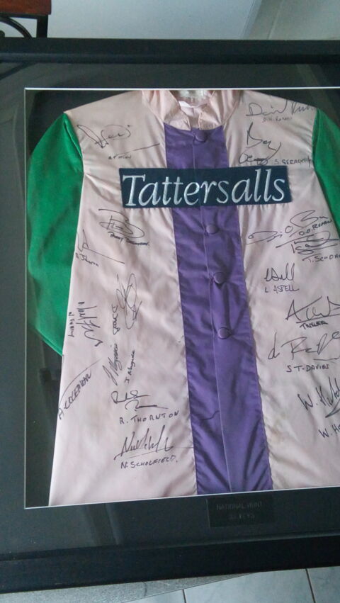 Rare Collectionneurs maillot unique de jockey sign� par tous 0 Doncourt-l�s-Longuyon (54)