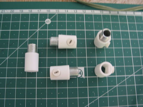 Lot de 5 Raccords serre c�ble de lampe lustre luminaire bloq 3 Marseille 13 (13)