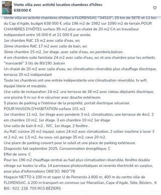  Villa à vendre 10 pièces 192 m²