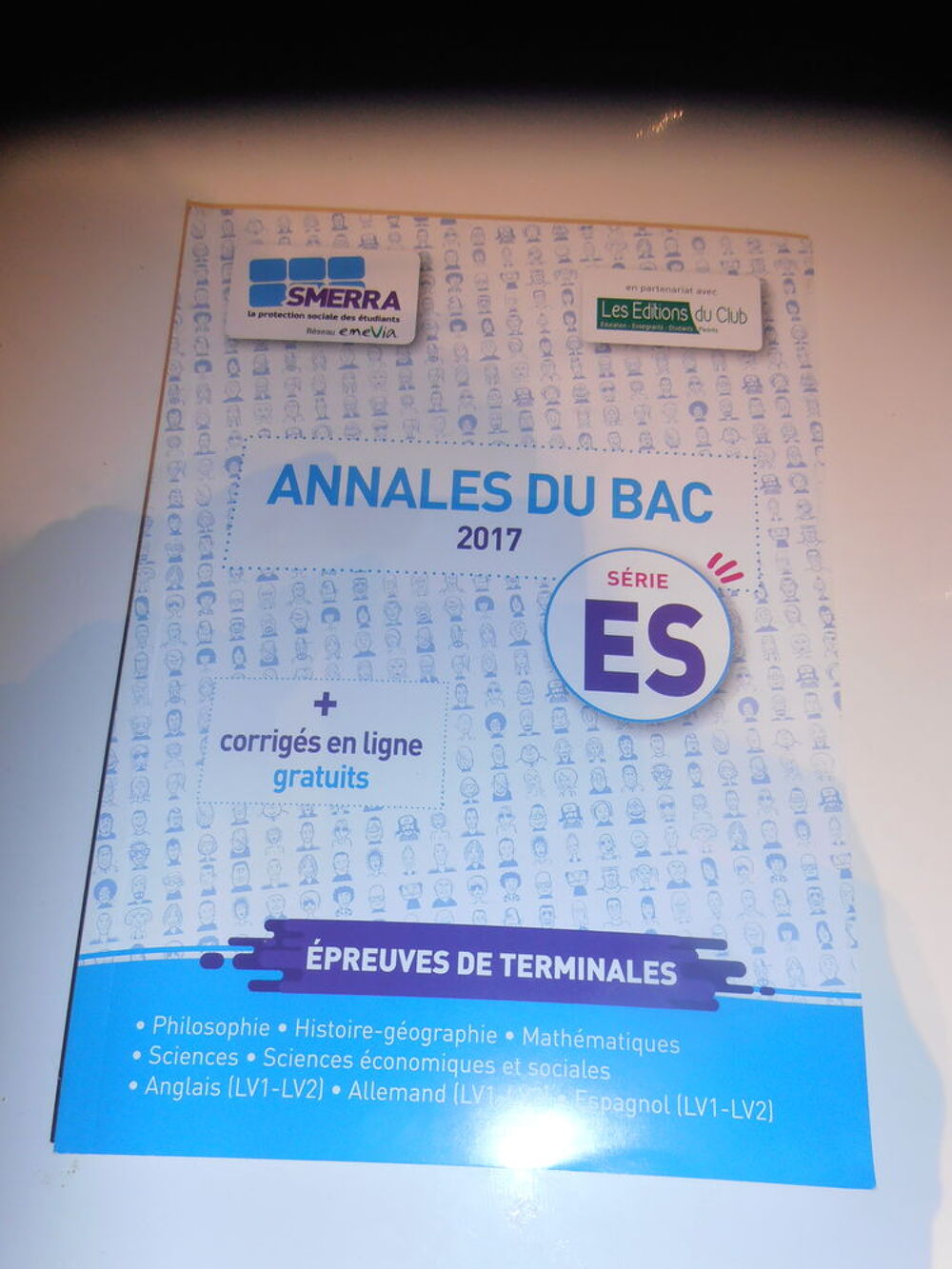 Annales du BAC 2017 - S&eacute;rie ES Livres et BD