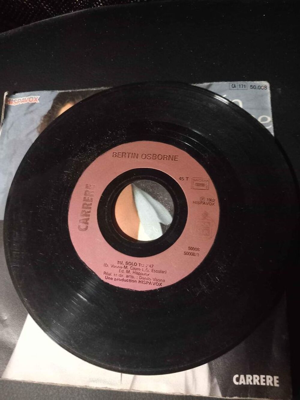 45 Tours Bertin Osborne tu solo tu CD et vinyles