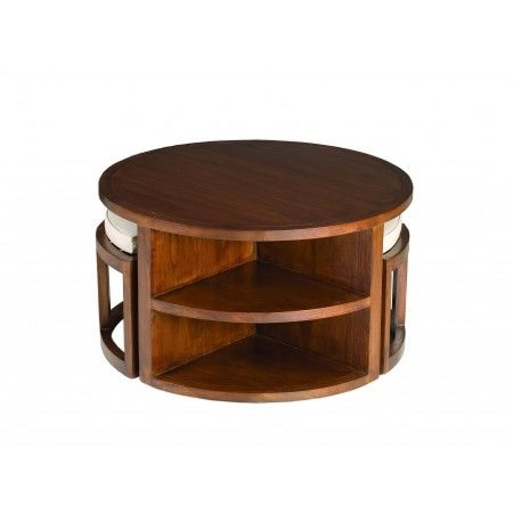 GRANDE TABLE BASSE RONDE BOIS/ CHOCOLAT
Meubles