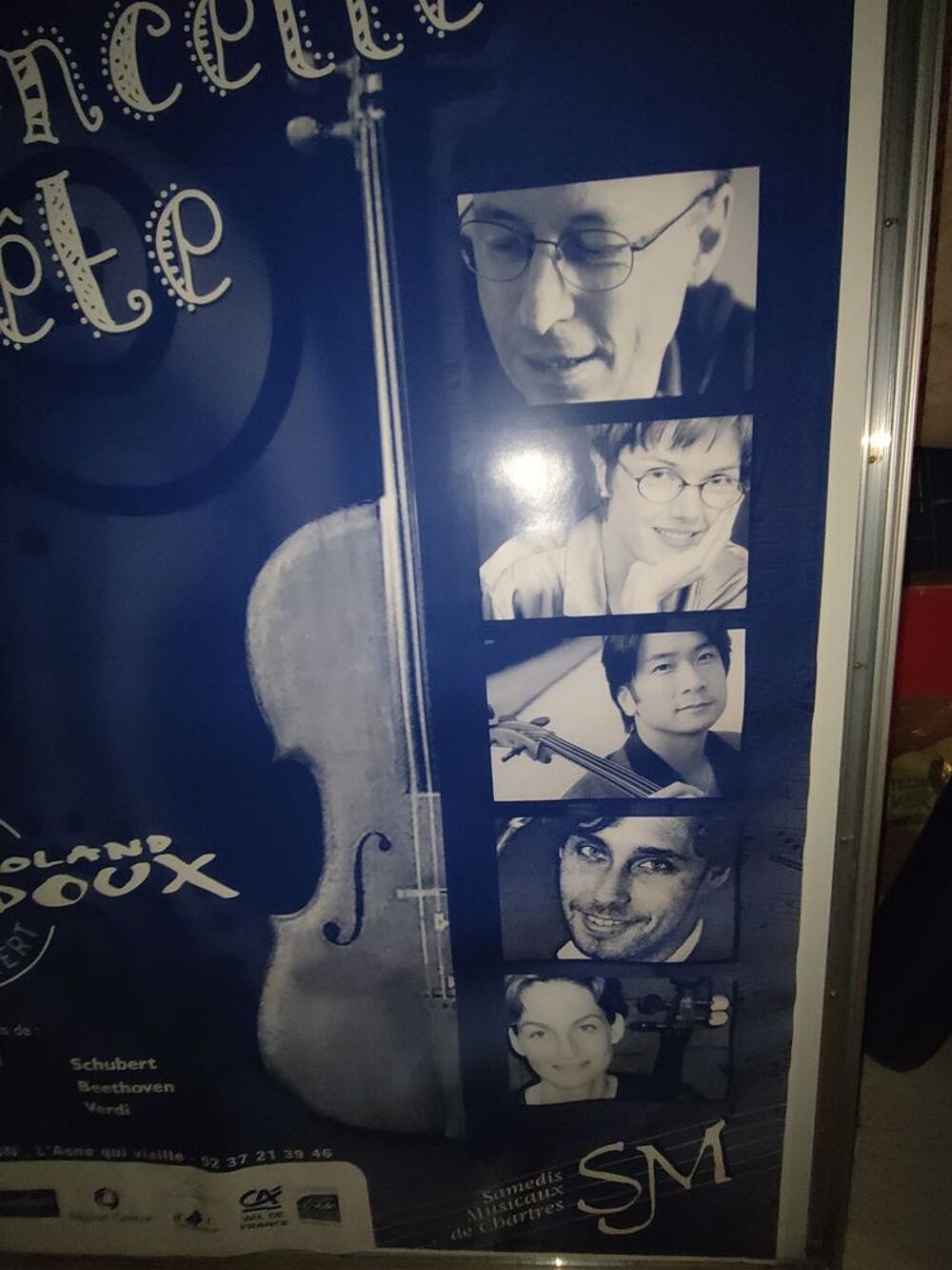 Affiche concert "violoncelle en f&ecirc;te" 