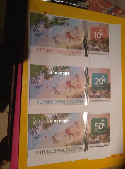 Billeterie FUTUROSCOPE valeur faciale 500 €uros 400 Saint-Pierre-Eynac (43)