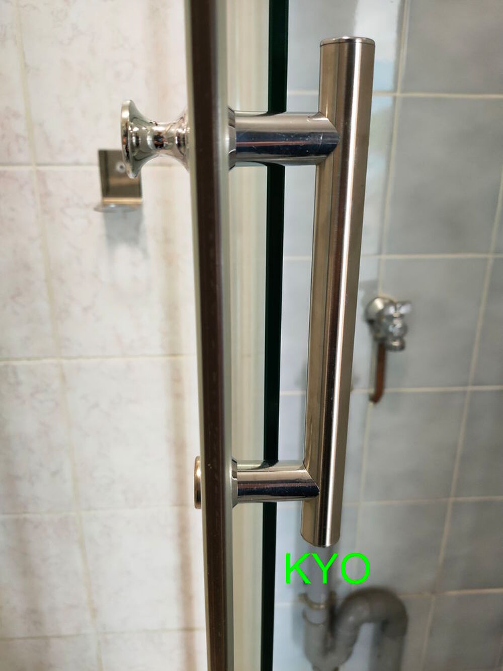 Parois douche carr&eacute;e acc&egrave;s d'angle droit portes coulissantes Bricolage
