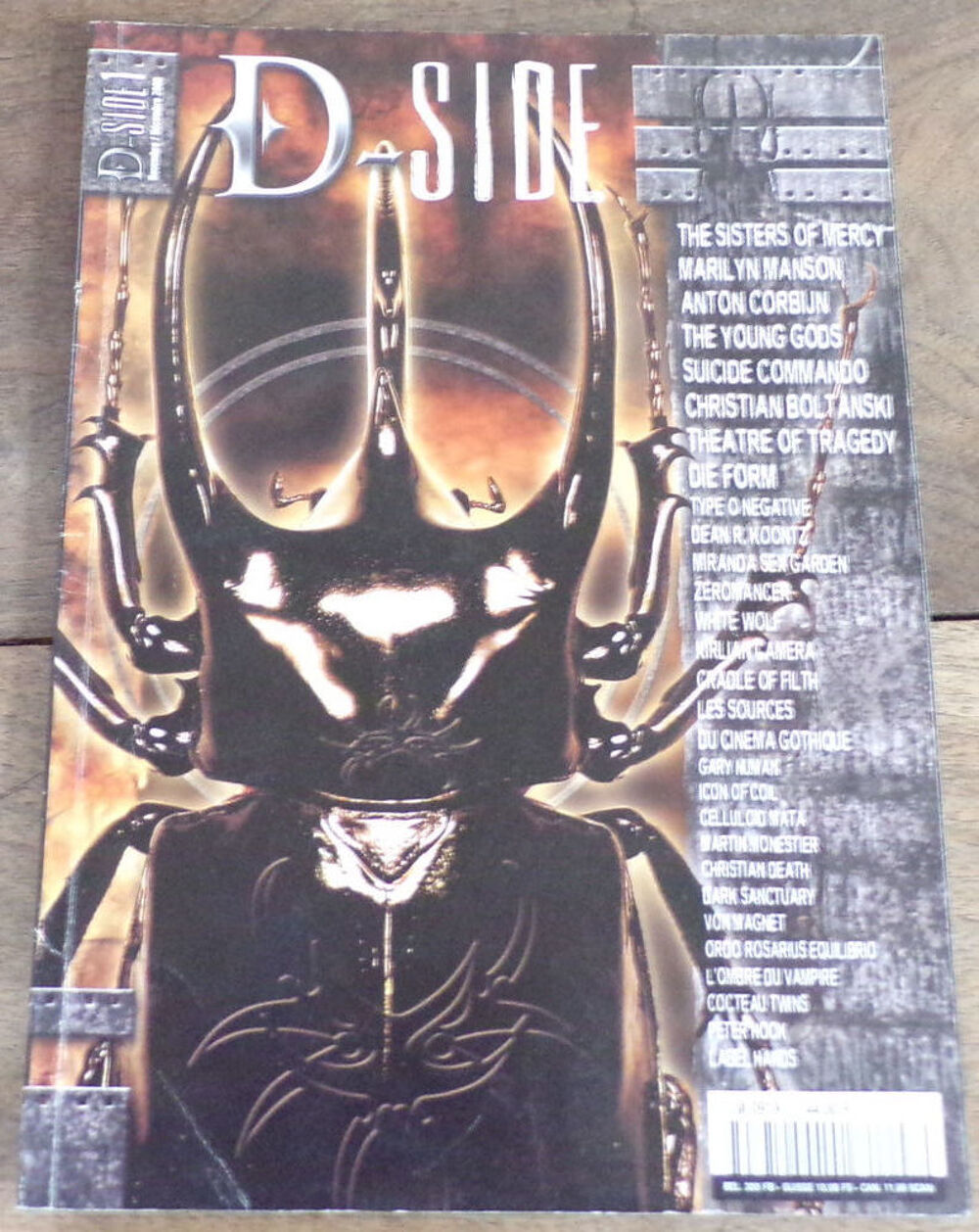 D-SIDE revue n&deg; 1 The Sisters of Mercy Livres et BD