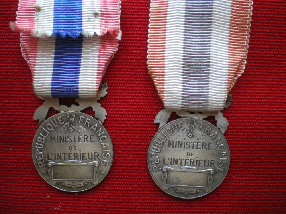 M&eacute;dailles d'Honneur de la Police Fran&ccedil;aise. 