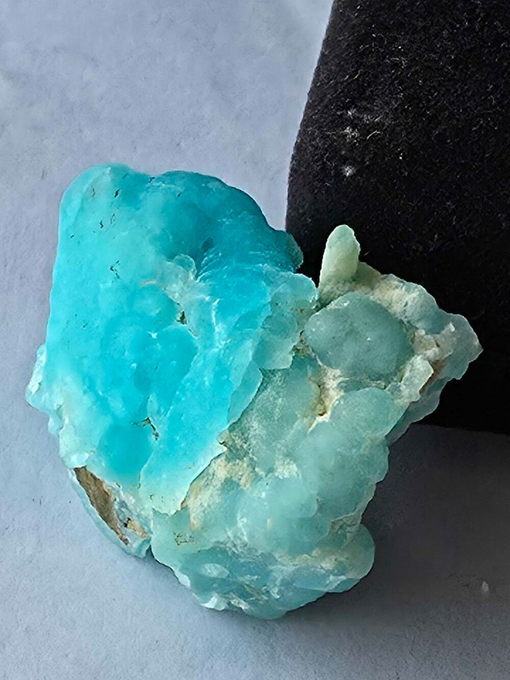 H&eacute;mimorphite Bleue Mamelonn&eacute;e du Congo-Pierre de Collection 