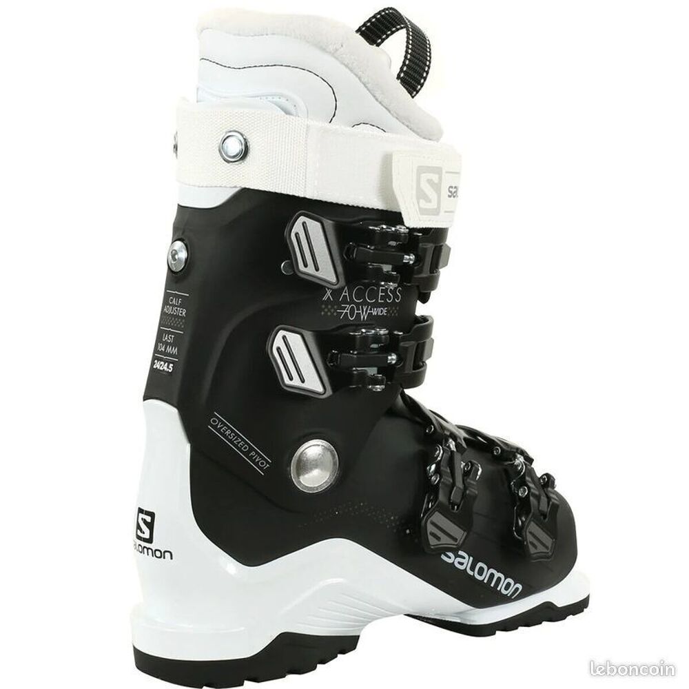 CHAUSSURES SKIS SALOMON X ACCESS 70 BLACK/WHITE - 25/25.5 Sports