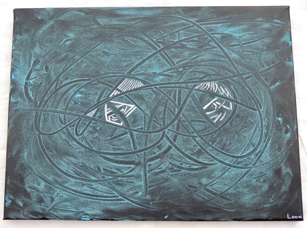 Peinture sur toile art abstrait Décoration
