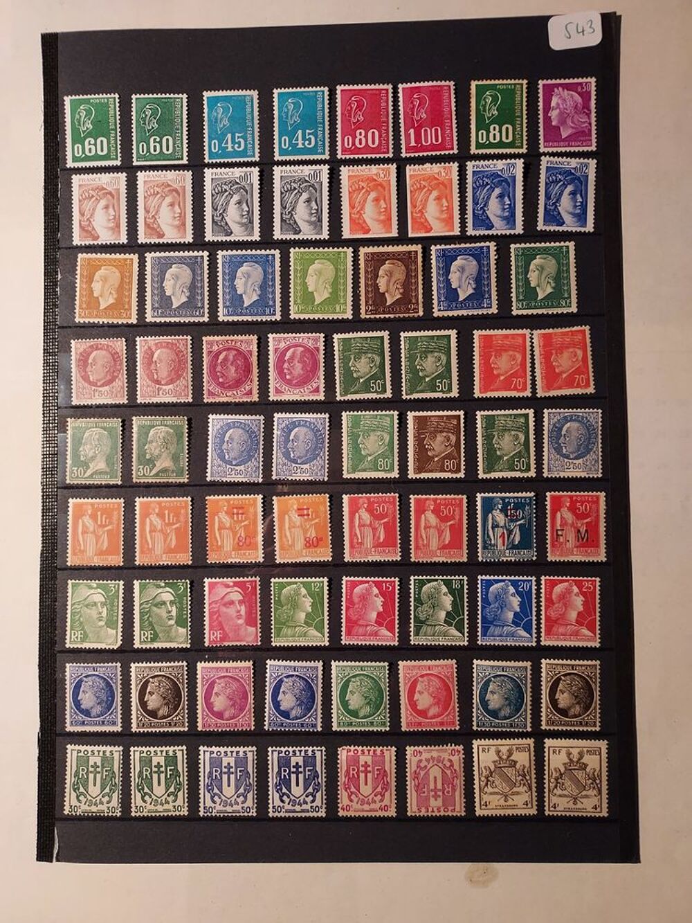 belle planche de timbres neufs 