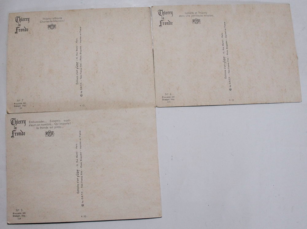 Cartes postales THIERRY LA FRONDE Edition YVON 1965 