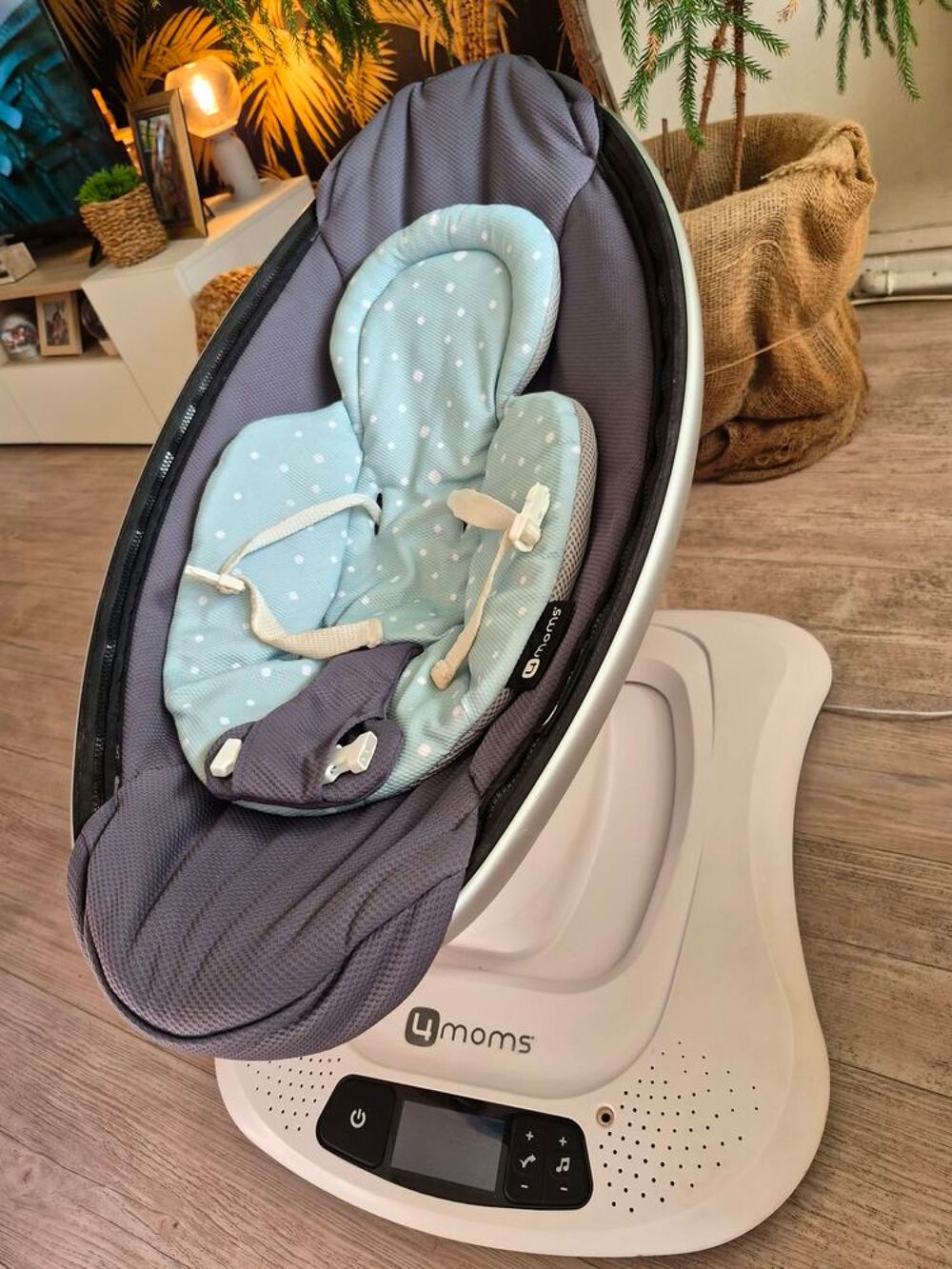 Balancelle 4moms MamaRoo 4 + R&eacute;ducteur nouveau-n&eacute; Puériculture