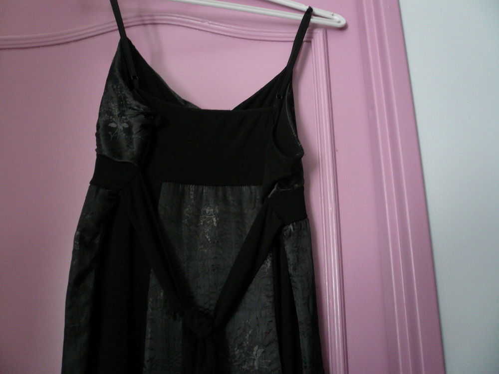 Robe noire bi mati&egrave;re T44 Vêtements