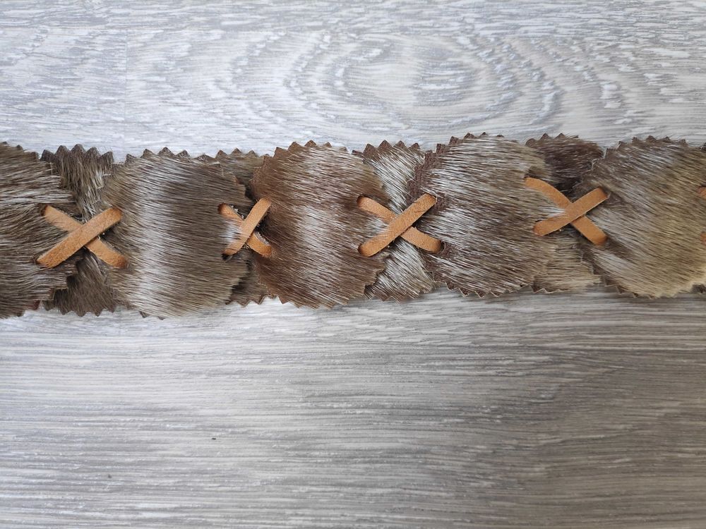Artisanat, ceinture cuir et fourrure Maroquinerie