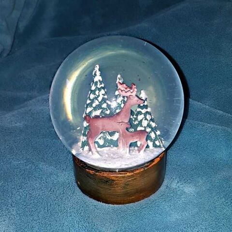 Grosse boule à neige paillette, verre 10 Nîmes (30)