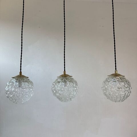 LOT 3 ANCIENNES SUSPENSIONS RONDES VINTAGE 
270 Lille (59)