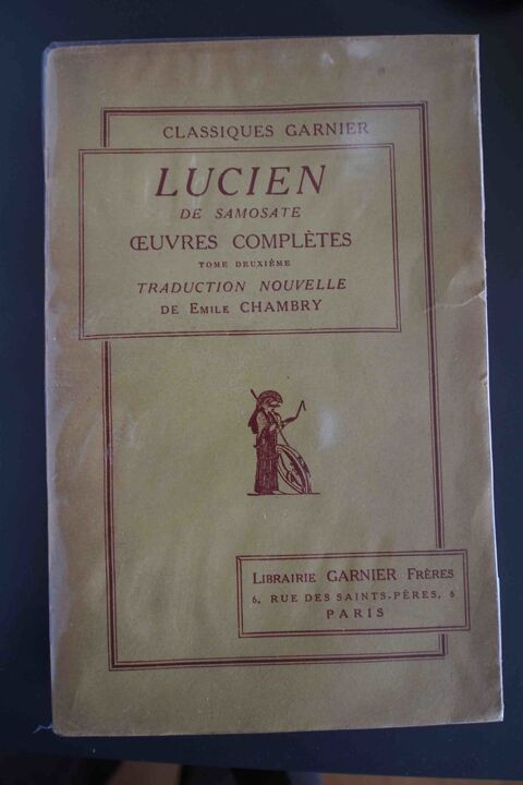 LUCIEN de Samosate - Tome deuxième - 35 Rennes (35)