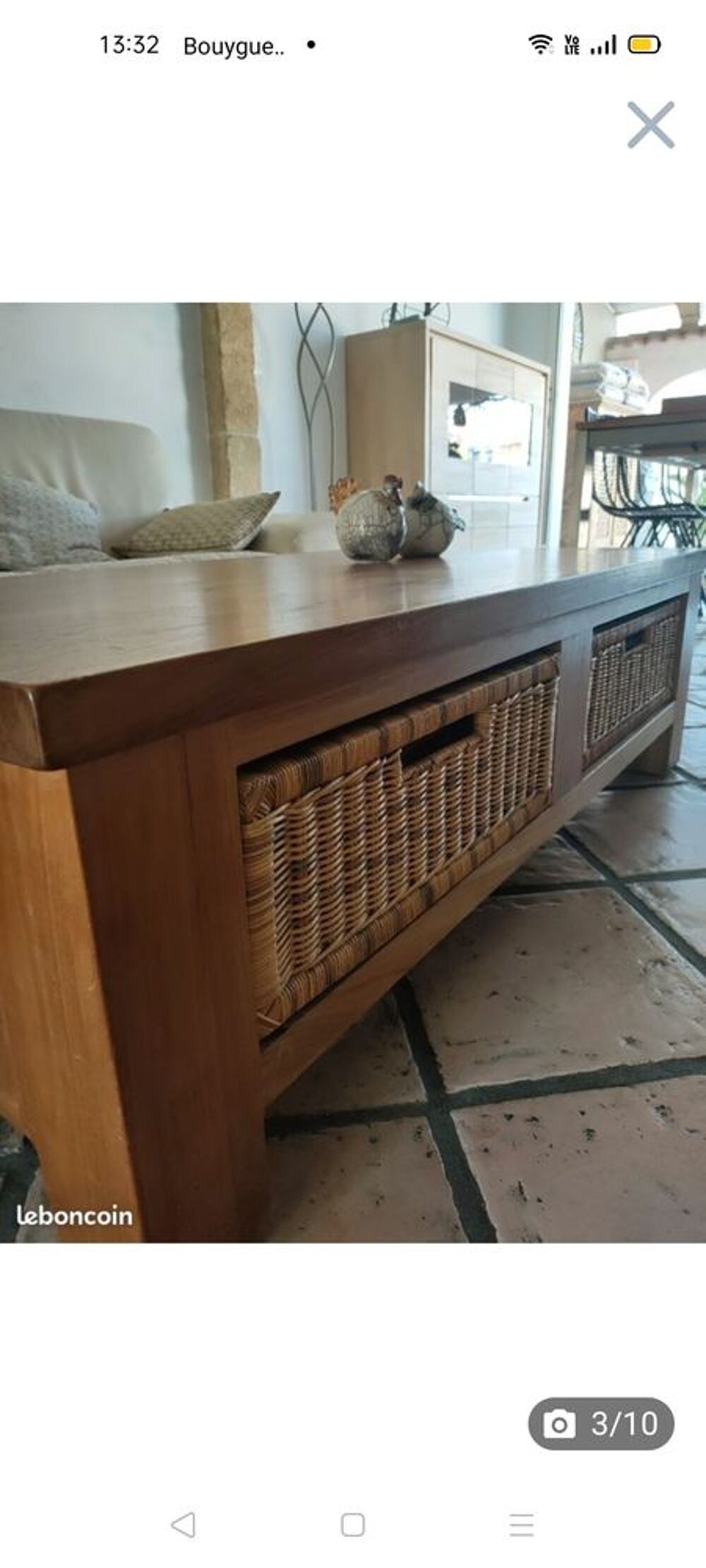Table basse de salon en teck Meubles