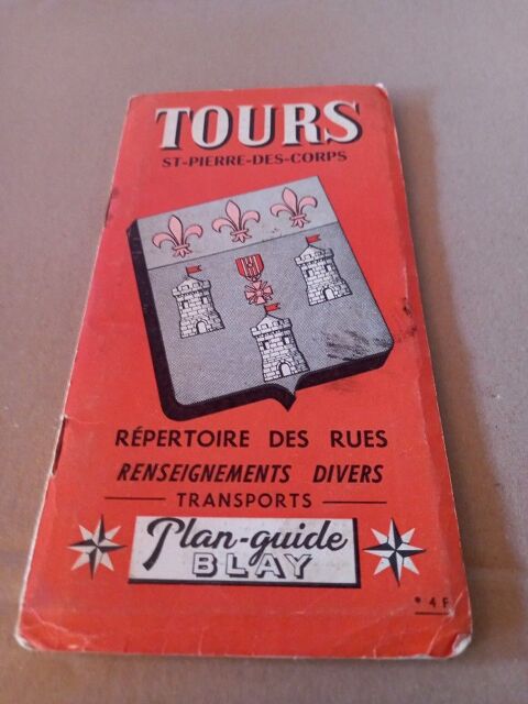 Carte routière -Tours St Pierre des Corps 15 Villiers (86)