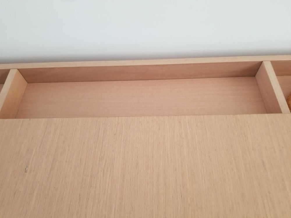 Buffet bas Roche Bobois ch&ecirc;ne teint&eacute; blanchi Meubles