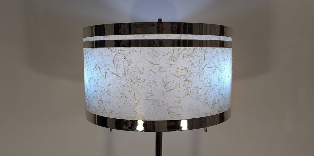 Magnifique lampadaire Italien 70's chrom&eacute; 3 feux Dcoration