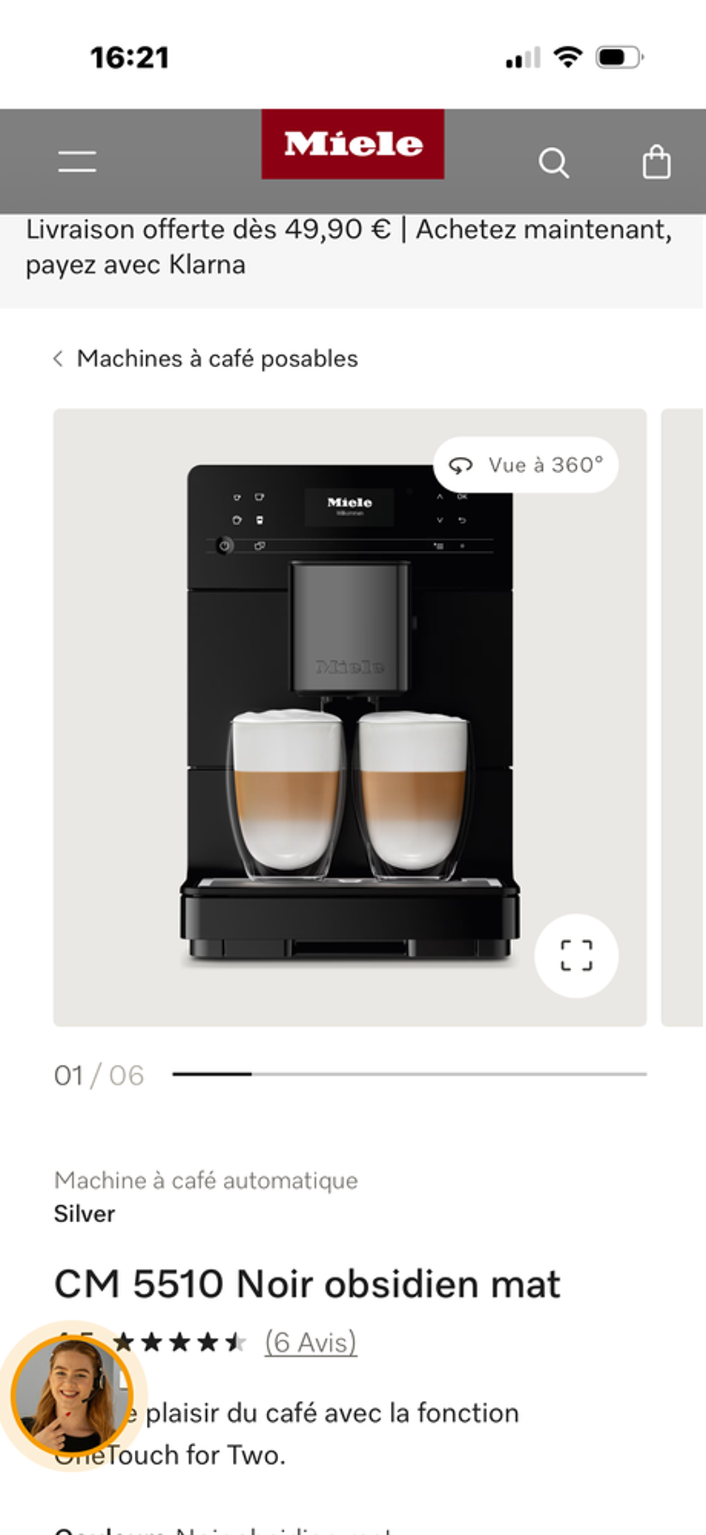 Machine &agrave; Caf&eacute; Miele Electroménager