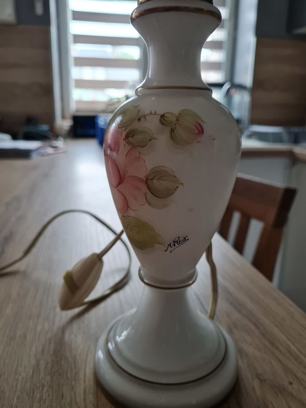 Lampe de chevet en (opaline) signet m.rest (paris) Décoration