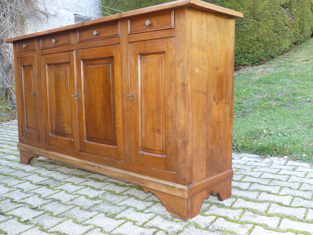 Buffet + vitrine - Bois brut - noyer Meubles